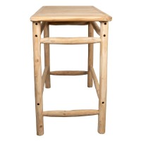 Teak träbord, terrass och uteplats, hållbar och elegant rustik stil