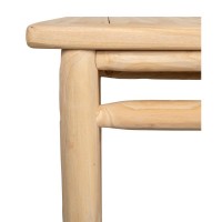 Hölzerner Holztisch aus Holz, Terrasse und Terrasse, dauerhafter und eleganter rustikaler Stil