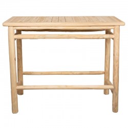 Teak houten houten tafel, terras en patio, duurzame en elegante rustieke stijl