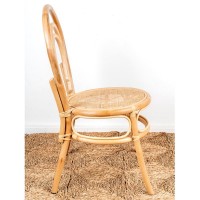 Natürlicher Rattan-Stuhl mit Kanalsitz zum Esszimmer und Küche
