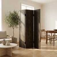 Paravent en chêne brut 3 panneaux, séparateur élégant, naturel et modulable pour intérieur design