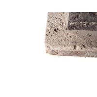 Lámpara de piedra rectangular rectangular rectangular de lava, bruta para sala de estar y oficina