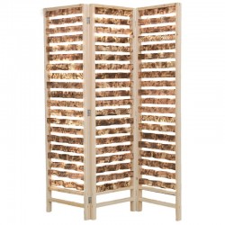 Bildschirm 3 natürliche verbrannte Kiefernholzplatten, authentischer natürlicher Brutto-Holz-Teil-Trennzeichen