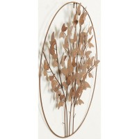 Decoração de parede redonda metal borboletas Ø 64 cm