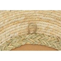 Natural Corn Round Mirror Ø 65 cm, Elegance Wall montert for stue, soverom, bad