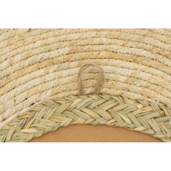 Espelho redondo de milho natural Ø 65 cm, parede elegância montada para sala de estar, quarto, banheiro