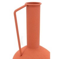 Terra Cotta Metal Vaso com Anse, deco moderno muito elegante para chique interno e tendência