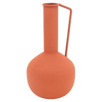 Terra Cotta Metal Vase mit Anse, modernes Deko sehr elegant für schicke Innen- und Trend