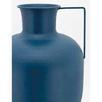 Metal Vase Tinted Double Annes Fishing, Elegant Modern Decoration for Chic Interior