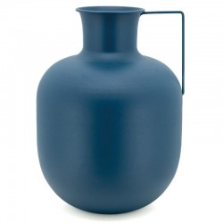 Metal Vase Tinted Double Annes Fishing, Elegant Modern Decoration for Chic Interior