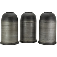 Acabamento preto e natural do mate do vaso de bambu, decoração elegante para flores secas