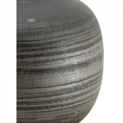 Sort bambus kugle vase - ideelle tørrede blomster, elegant Ecoly Home Deco & Modern Design