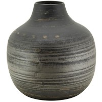 Black Bamboo Ball Vaas - Ideale drogige bloemen, elegante Ecolery Home Deco & Modern Design