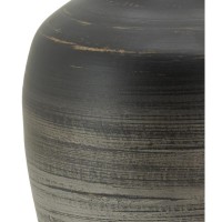 Matte black bamboo jar vase, design decoration vase for dried flowers and bohemian atmosphere