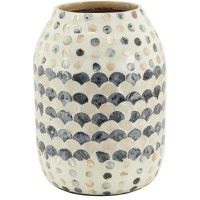 Black and white pearl, bohemian chic decoration for dried flowers