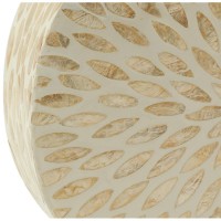 Vaso Soliflower Bambu e Nacre Natural, Flores Secas Ideal, Artesanato e Design Deco