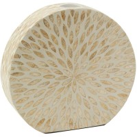 Vase Soliflower Bamboo and Natural Nacre, Ideal Dried Flowers, Handicraft and Design Deco