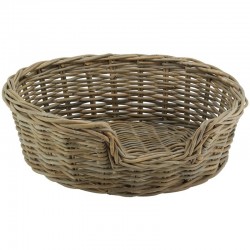 Wicker Basket Dog and Cat Boot, Pet Sofa Bed With Removable Cushion
