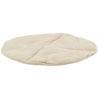 Panier Rond en Jonc de Mer pour Chien et Chat, Lit Naturel pour Animaux avec Coussin Amovible et Lavable ø 50 cm