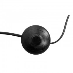 Svart metall gulvlampe og single cowhide lampeskjerm | Industriell og rustikk design Stue belysning