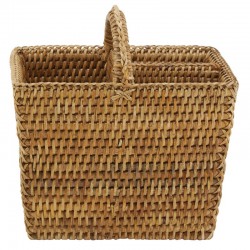 CART RANGE Bestikk Naturlig Rattan med Anse | Tabell bestikkholder med 3 oppbevaringsrom