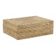 Natural rattan storage cabinet with lid | Braided rectangular box for homemade storage