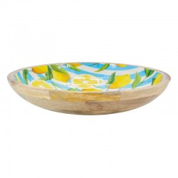 ManGuer Saldder en Lemon Blue Resin | Chique gestreepte ontwerp fruitmand voor tafelcentrum