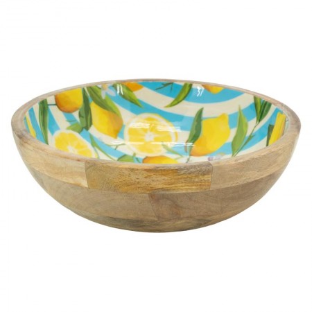 Resina mangiata ed epossidica salata | Grande piatto di servizio blu e giallo piatto mediterraneo