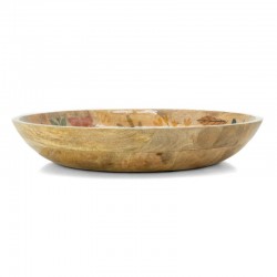 Flat kurv i mangrot og harpiks | Central Center Dekor Blomster | Deco Artisanal Fruit Cutting