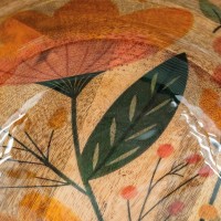Mangueiro e saladeira de resina | Apresentação plana decoração artesanal flores para tabela chique
