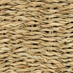 Cale-Porte en Jacinthe d'Eau Naturelle avec Poignée | Stoppeur de Porte Tressé Artisanal