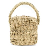 Cale-Porte en Jacinthe d'Eau Naturelle avec Poignée | Stoppeur de Porte Tressé Artisanal