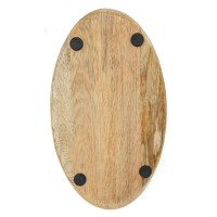 Oval bricka i mangroske och hartsmönster blommor | Tomt-pocket & borddesign borddesign