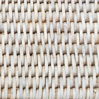 Lot de 2 Corbeilles Carrées en Rotin Patiné Blanc avec Poignées | Paniers de Rangement Tressés Chic