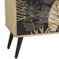 Petal Massive Manguer Houten Dresser | Opbergkast 3 gebeeldhouwde chique laden