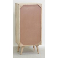 Cabinetry 5 drawers Wood Manguier Natural Pattern Ray | Hand carved high storage convenient