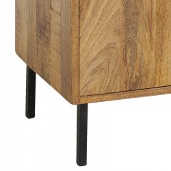 Naturligt og tonet Solid Mango Wood Praktisk | Buffeter og design opbevaringsmøbler