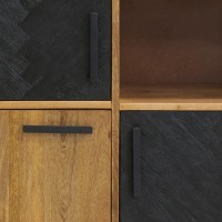 Natur och tonad solid mango trä bekvämt | Bufféer och designlagringsmöbler