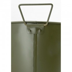 Khaki Matt Metal Basin mit 2 Griffen mobil | Lagertank und Eiskübel Deco
