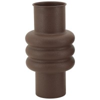 Chocolate Metal Vase | Stor vase Soliflower Brown Modern for Tørkede blomster og Deco Salon