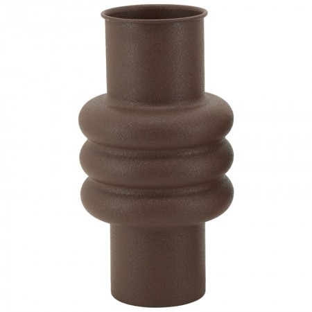 Schokoladenmetallvase | Große Vase-Soliflower Brown Modern für getrocknete Blumen und Deko-Salon