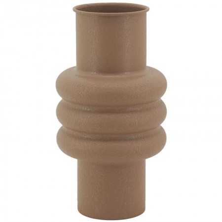 Moka farve metal vase | Stor moderne design vase til tørrede blomster og stue dekoration