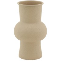 Metal vase runde farve sand | Stort sfærisk design Design til tørrede blomster og dekoration