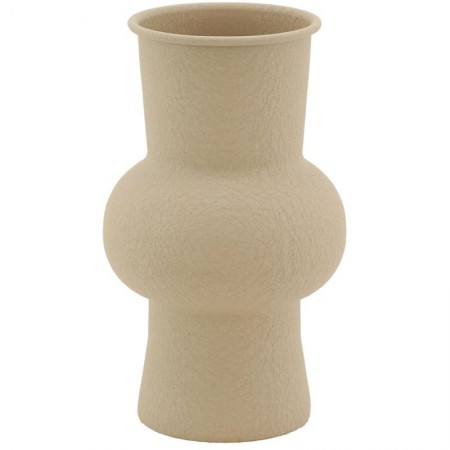 Metal vase runde farve sand | Stort sfærisk design Design til tørrede blomster og dekoration