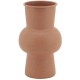 Terrakotta Runde Metallvase | Große kugelförmige dekorative Vase für getrocknete Blumen & Innenarchitektur