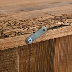 Consola de madera reciclada de pino con cajón grande - Muebles de entrada únicos para encanto auténtico y ecológico