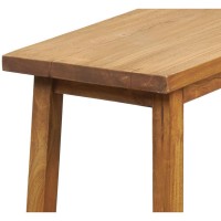Massive Mahagoni-Holzkonsole natürliche Farbe - elegante Eingangsmöbel