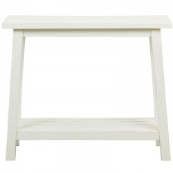 Estilo barroco de la consola de madera de caoba blanca antigua - Elegante gabinete de entrada