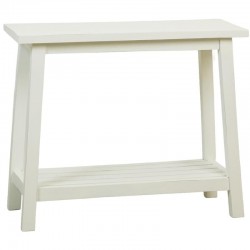 Gamle White Mahogany Wooden Console Barok Style - Elegant Entré Cabinet