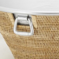 Rattandrycker uppfriskningar med aluminiumfack Ø 54 cm